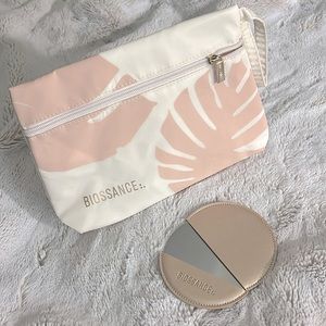 New Biossance bag and mirror